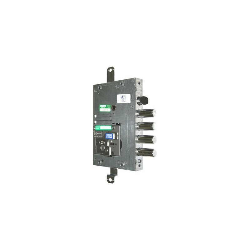 Замок Mottura (Моттура) врезной сувальдный с защёлкой 52.Y515BM-D MyKey (правый) (без накладок), ключ 60 мм